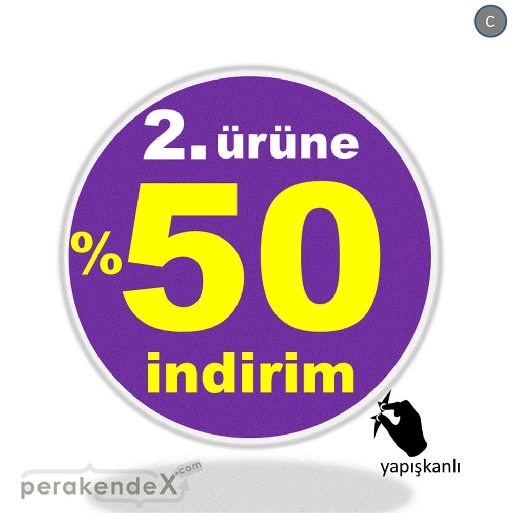 2. ürüne yüzde 50 indirim CAMA YAPIŞAN FOLYO -oval,tek yön baskı