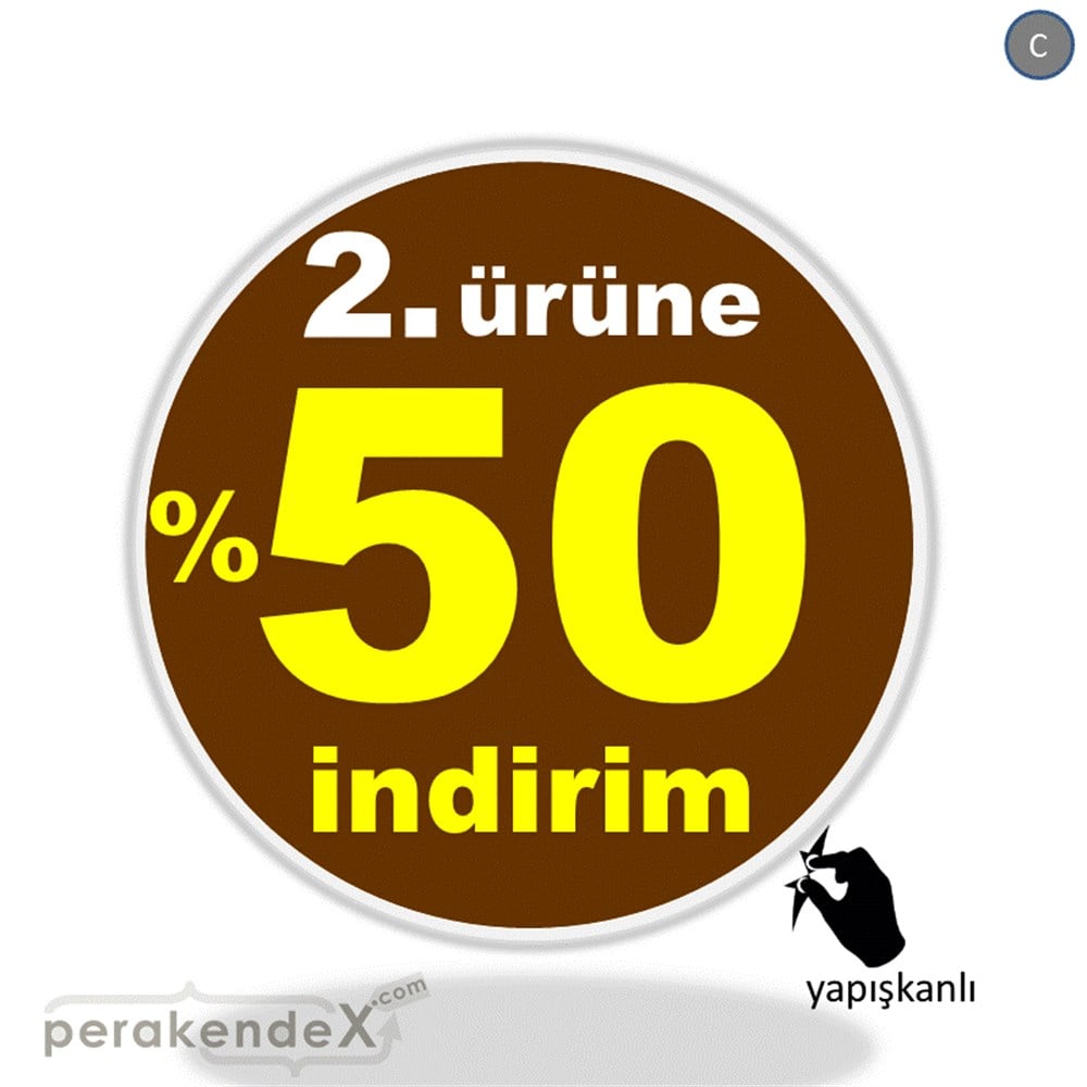 2. ürüne yüzde 50 indirim CAMA YAPIŞAN FOLYO -oval,tek yön baskı
