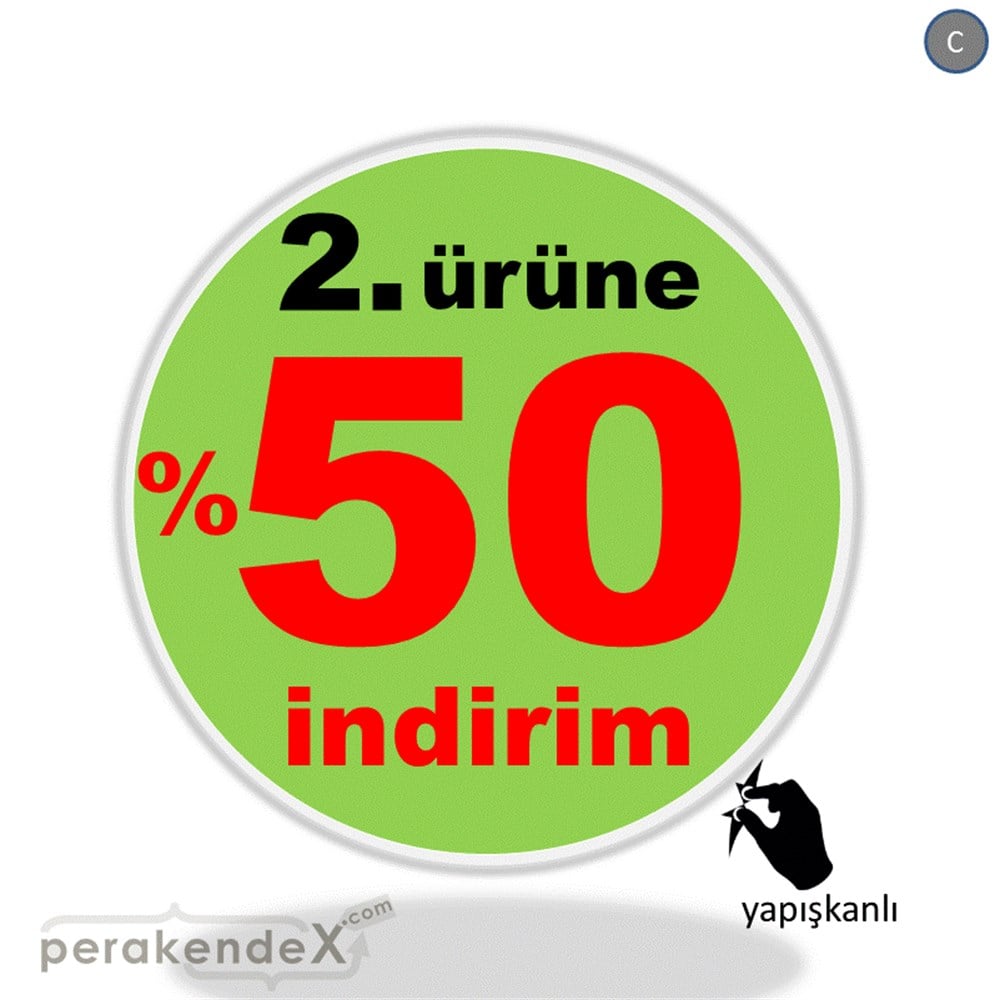 2. ürüne yüzde 50 indirim CAMA YAPIŞAN FOLYO -oval,tek yön baskı