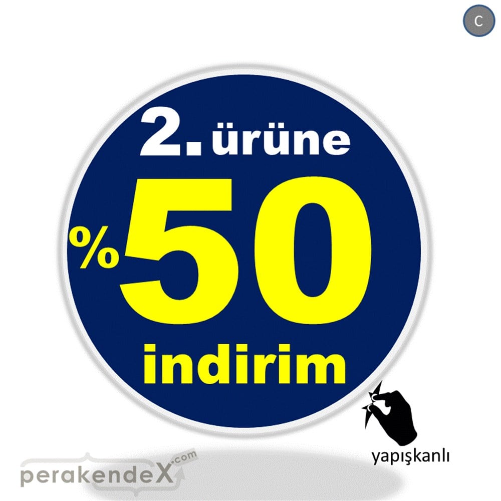 2. ürüne yüzde 50 indirim CAMA YAPIŞAN FOLYO -oval,tek yön baskı