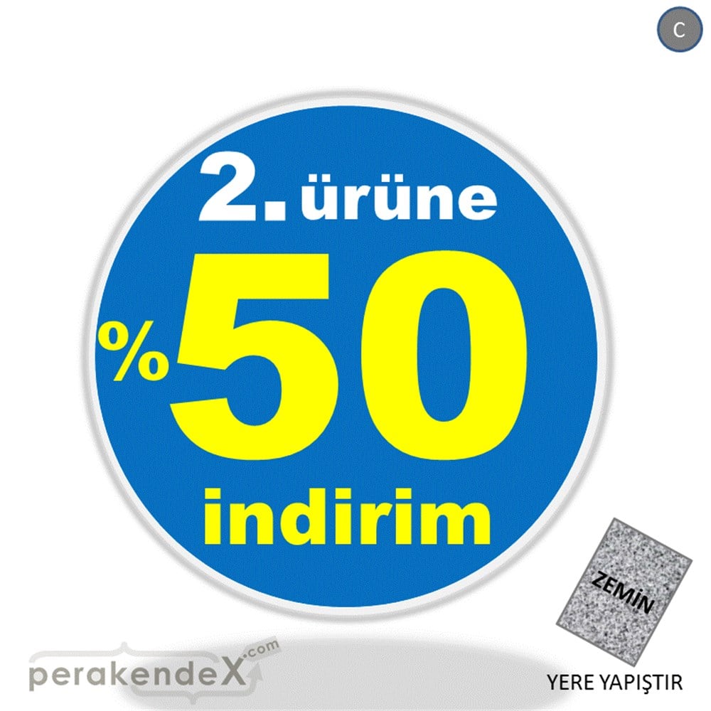 2. ürüne yüzde 50 indirim YER ZEMİNE YAPIŞIR -oval,tek yön baskı
