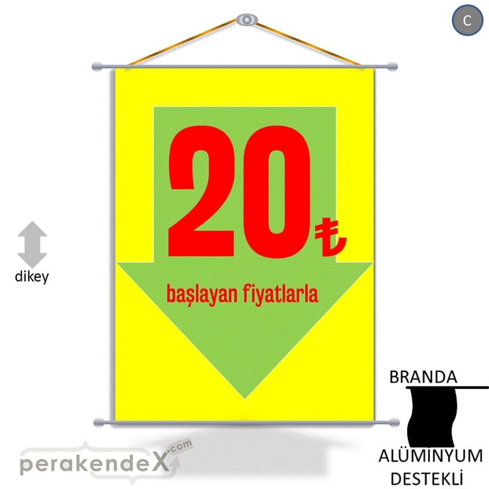20 Tl Den Başlayan Fiyatlarla Fiyatlık BRANDA POSTER,  AFİŞ -dikdörtgen,tek yön baskı
