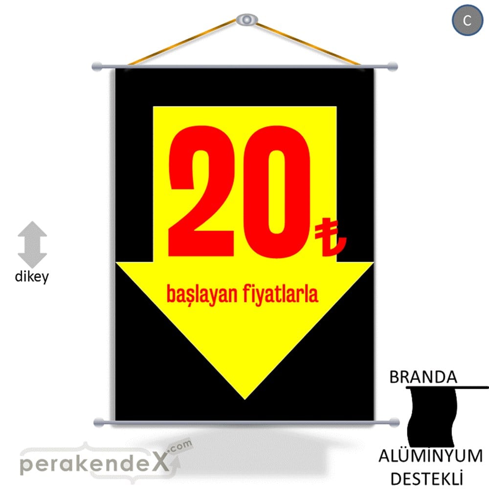 20 Tl Den Başlayan Fiyatlarla Fiyatlık BRANDA POSTER,  AFİŞ -dikdörtgen,tek yön baskı