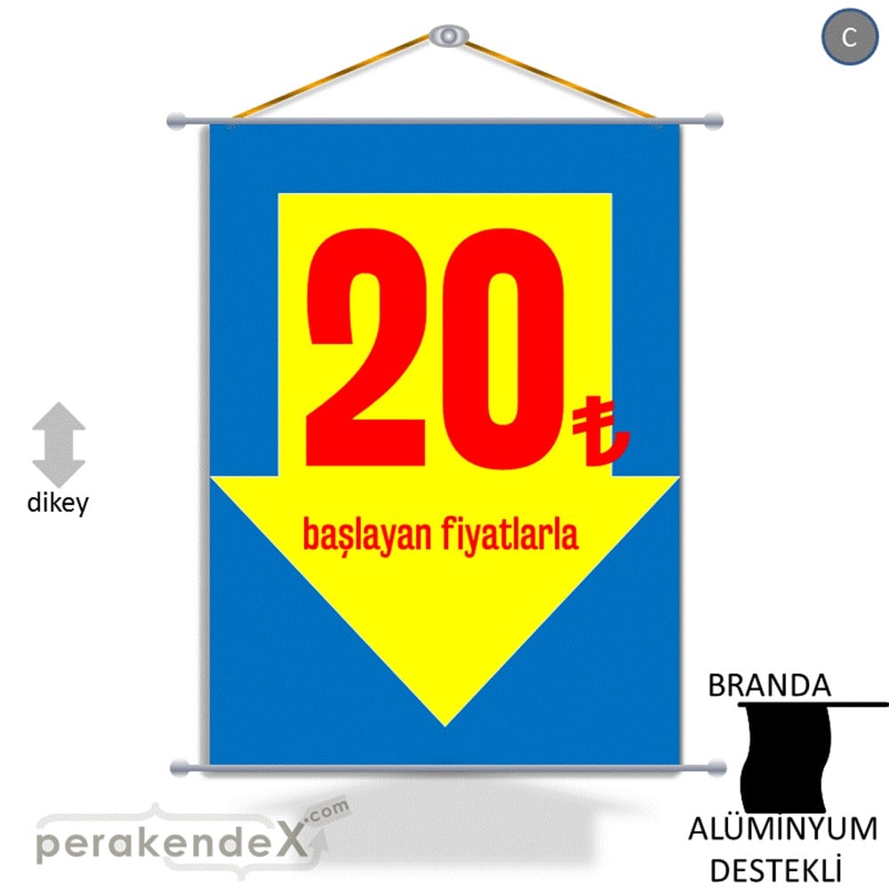 20 Tl Den Başlayan Fiyatlarla Fiyatlık BRANDA POSTER,  AFİŞ -dikdörtgen,tek yön baskı