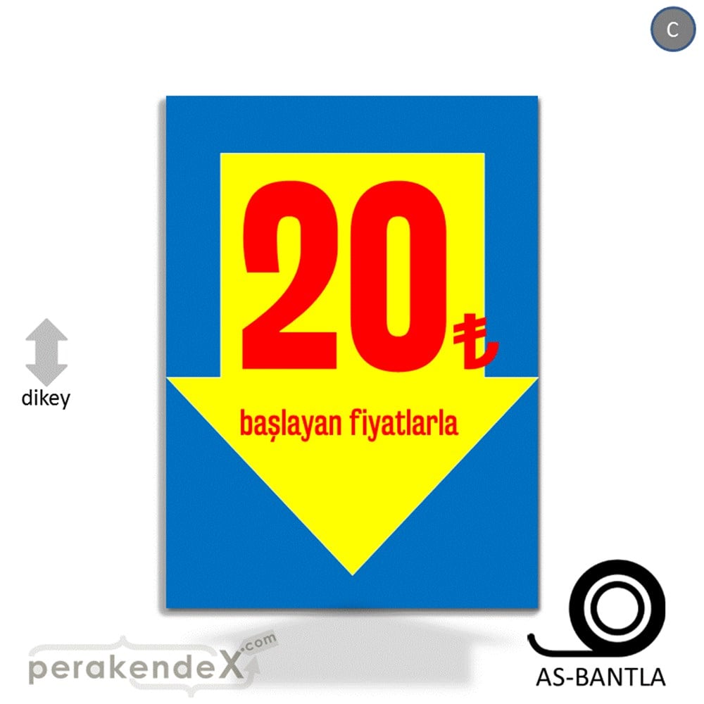 20 Tl Den Başlayan Fiyatlarla Fiyatlık KAĞIT POSTER,  AFİŞ -dikdörtgen,tek yön baskı