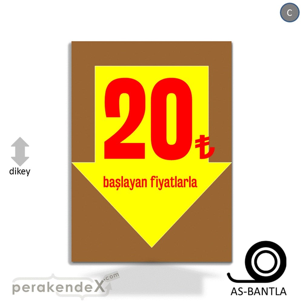20 Tl Den Başlayan Fiyatlarla Fiyatlık KAĞIT POSTER,  AFİŞ -dikdörtgen,tek yön baskı
