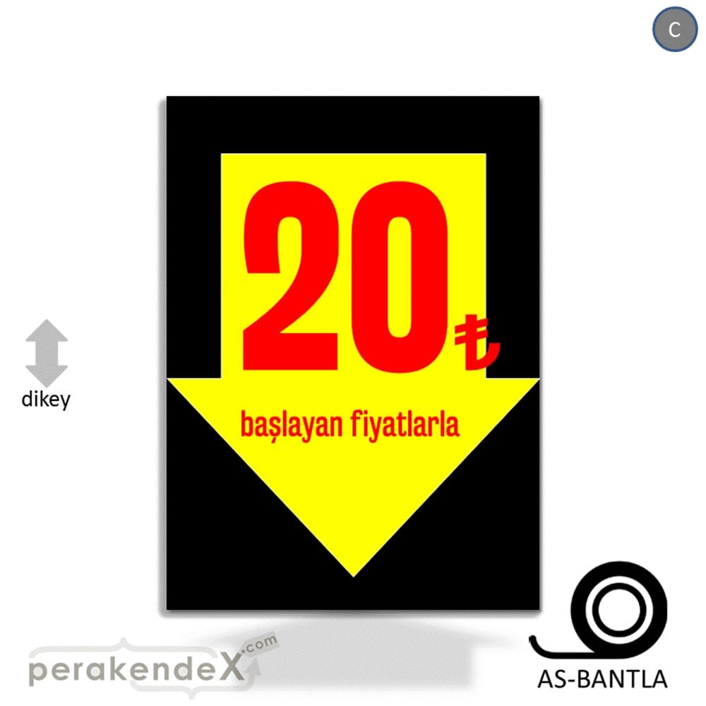 20 Tl Den Başlayan Fiyatlarla Fiyatlık KAĞIT POSTER,  AFİŞ -dikdörtgen,tek yön baskı