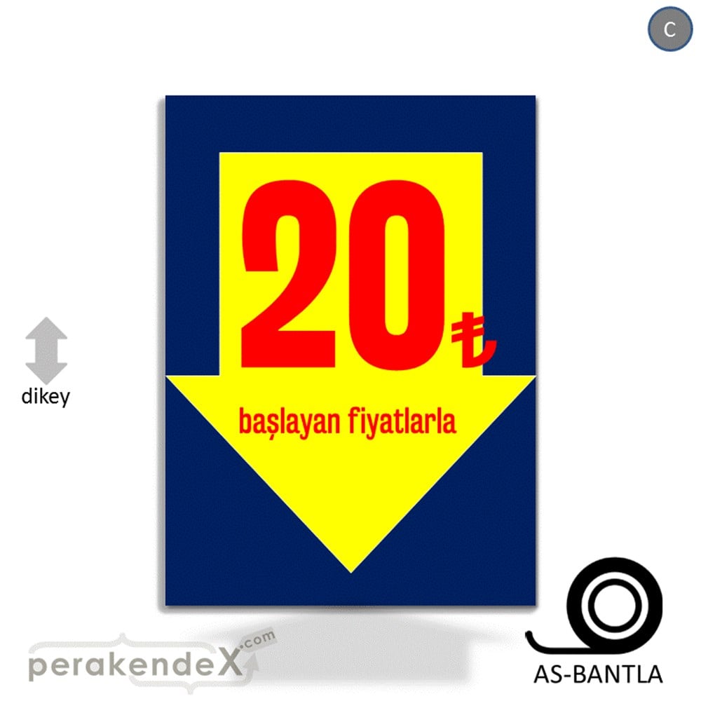 20 Tl Den Başlayan Fiyatlarla Fiyatlık KAĞIT POSTER,  AFİŞ -dikdörtgen,tek yön baskı