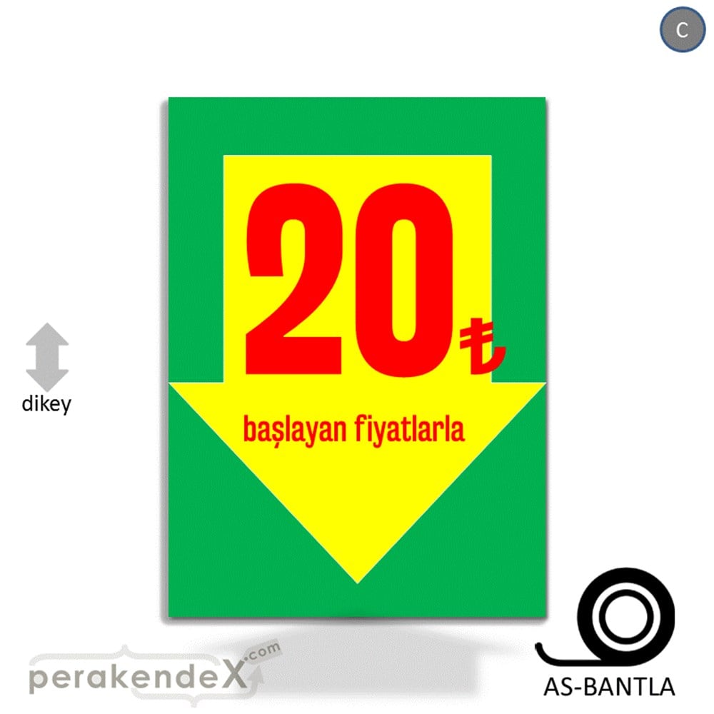 20 Tl Den Başlayan Fiyatlarla Fiyatlık KAĞIT POSTER,  AFİŞ -dikdörtgen,tek yön baskı