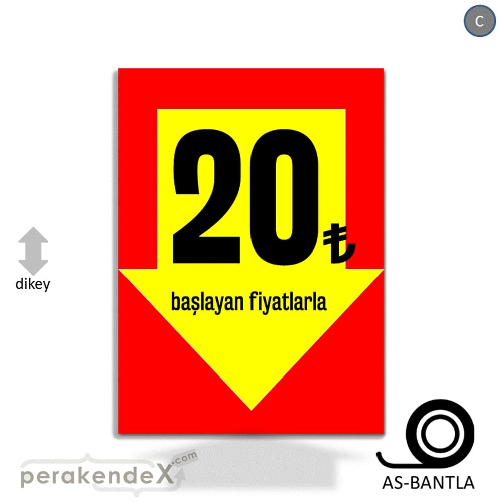 20 Tl Den Başlayan Fiyatlarla Fiyatlık KAĞIT POSTER,  AFİŞ -dikdörtgen,tek yön baskı