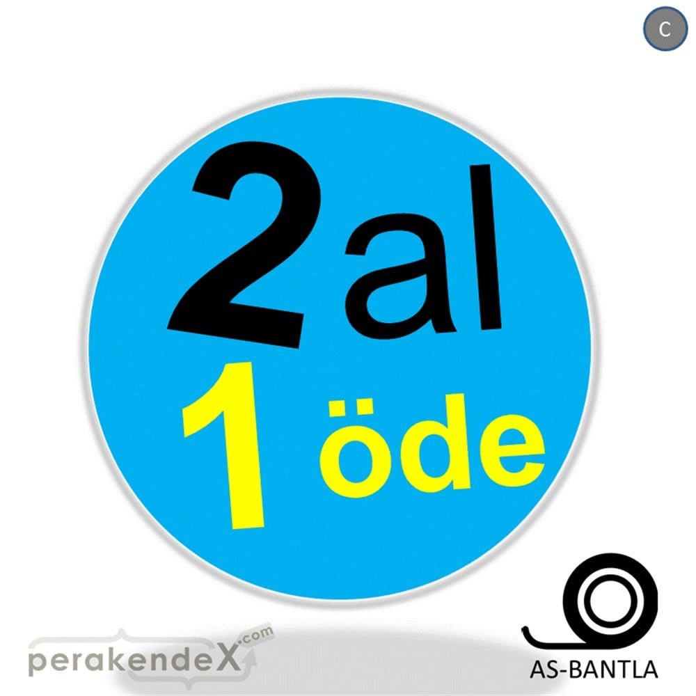 2 al 1 öde SERT PLASTİK POSTER -oval,tek yön baskı