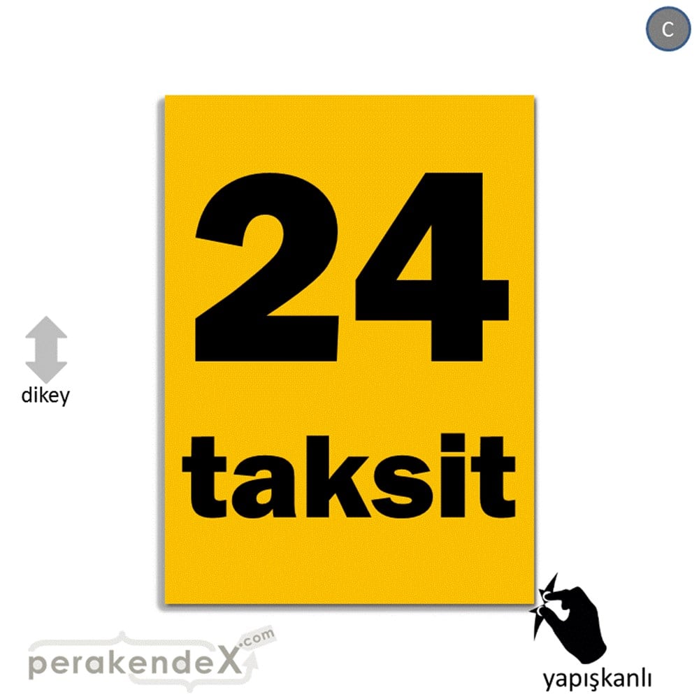 24 Taksit VİTRİN - CAM FOLYO,  VİNİL -dikdörtgen,tek yön baskı