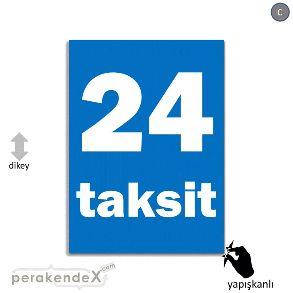24 Taksit VİTRİN - CAM FOLYO,  VİNİL -dikdörtgen,tek yön baskı
