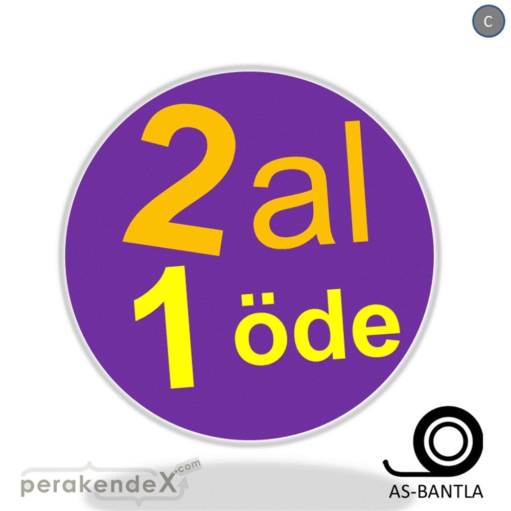 2 al 1 öde SERT PLASTİK POSTER -oval,tek yön baskı