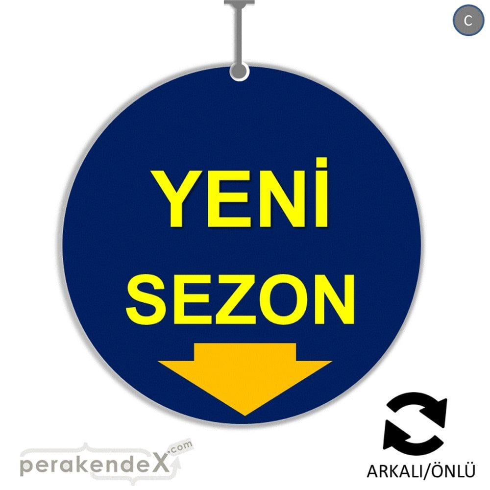 yeni sezon * DÖNKARTI -oval,çift yön baskı