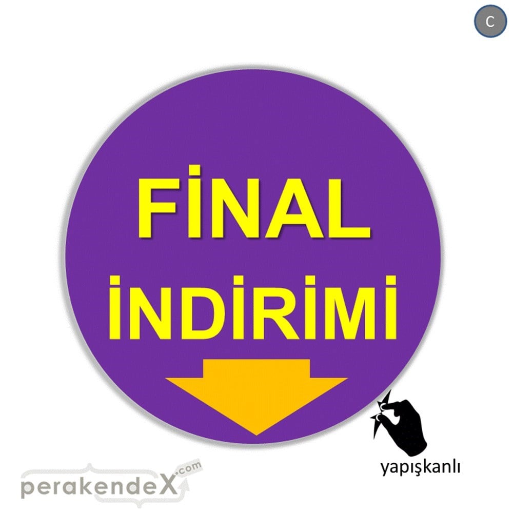 final indirimi CAMA YAPIŞAN FOLYO -oval,tek yön baskı