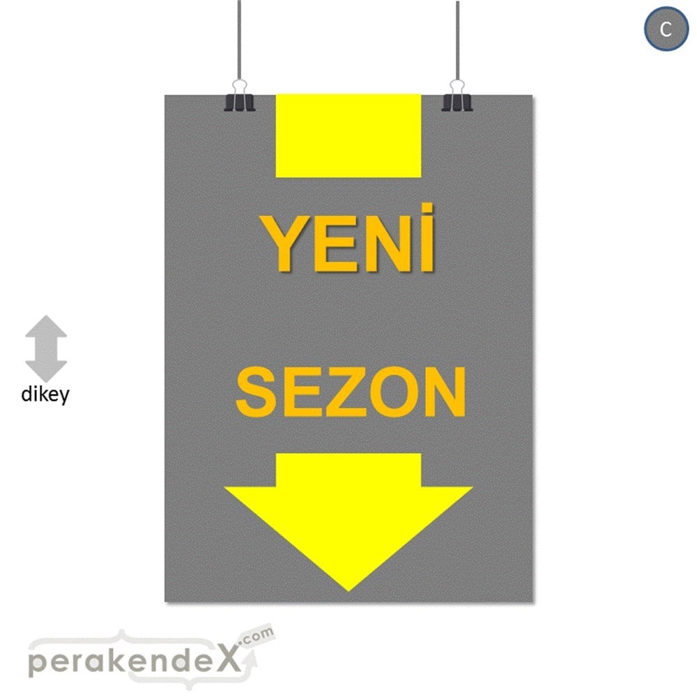yeni sezon * SERT PLASTİK POSTER -dikdörtgen,tek yön baskı