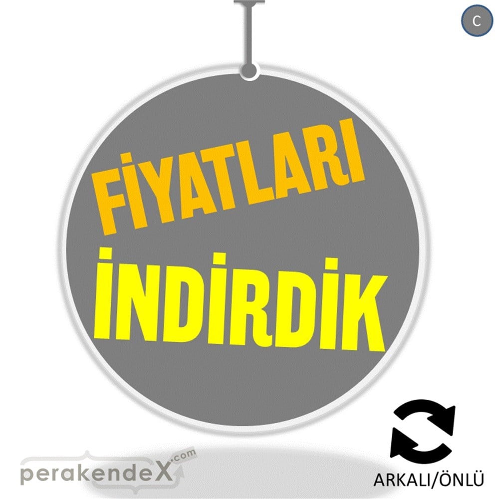 fiyatları indirdik DÖNKARTI -oval,çift yön baskı