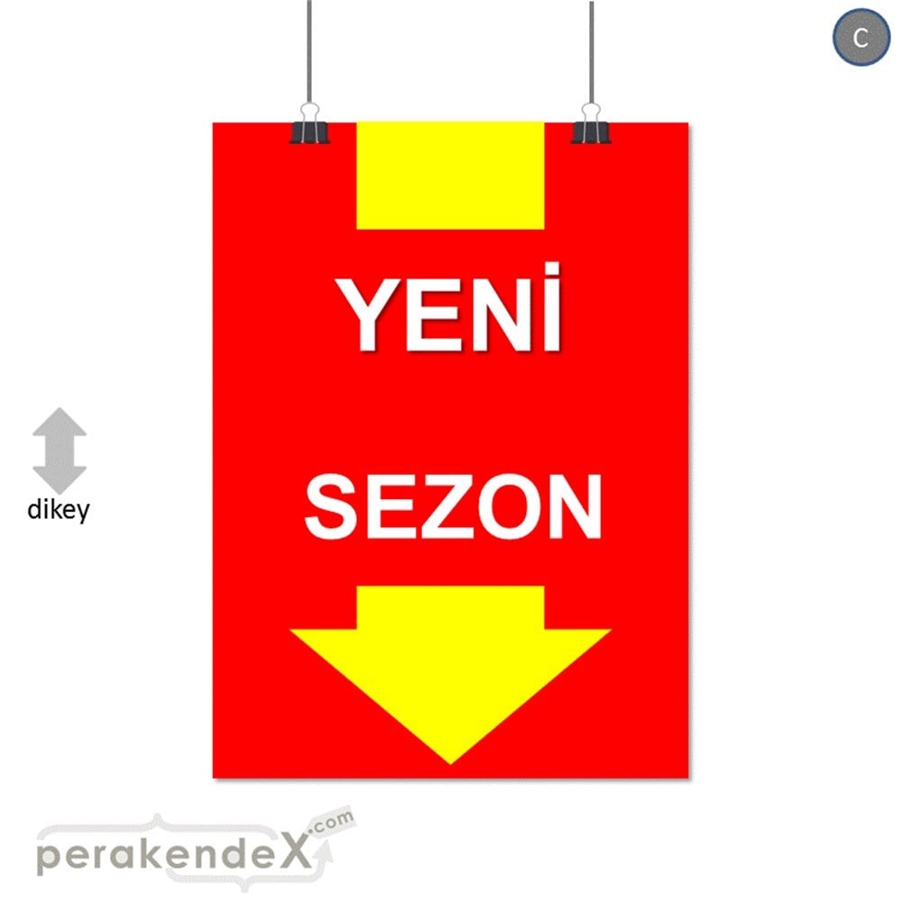 yeni sezon * SERT PLASTİK POSTER -dikdörtgen,tek yön baskı