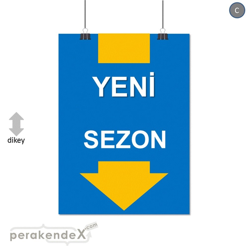 yeni sezon * SERT PLASTİK POSTER -dikdörtgen,tek yön baskı