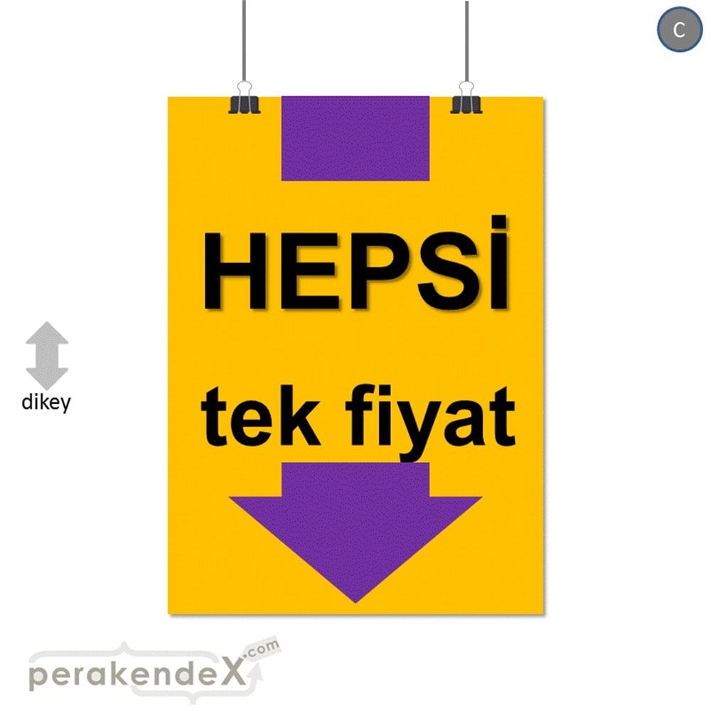hepsi tek fiyat SERT PLASTİK POSTER -dikdörtgen,tek yön baskı