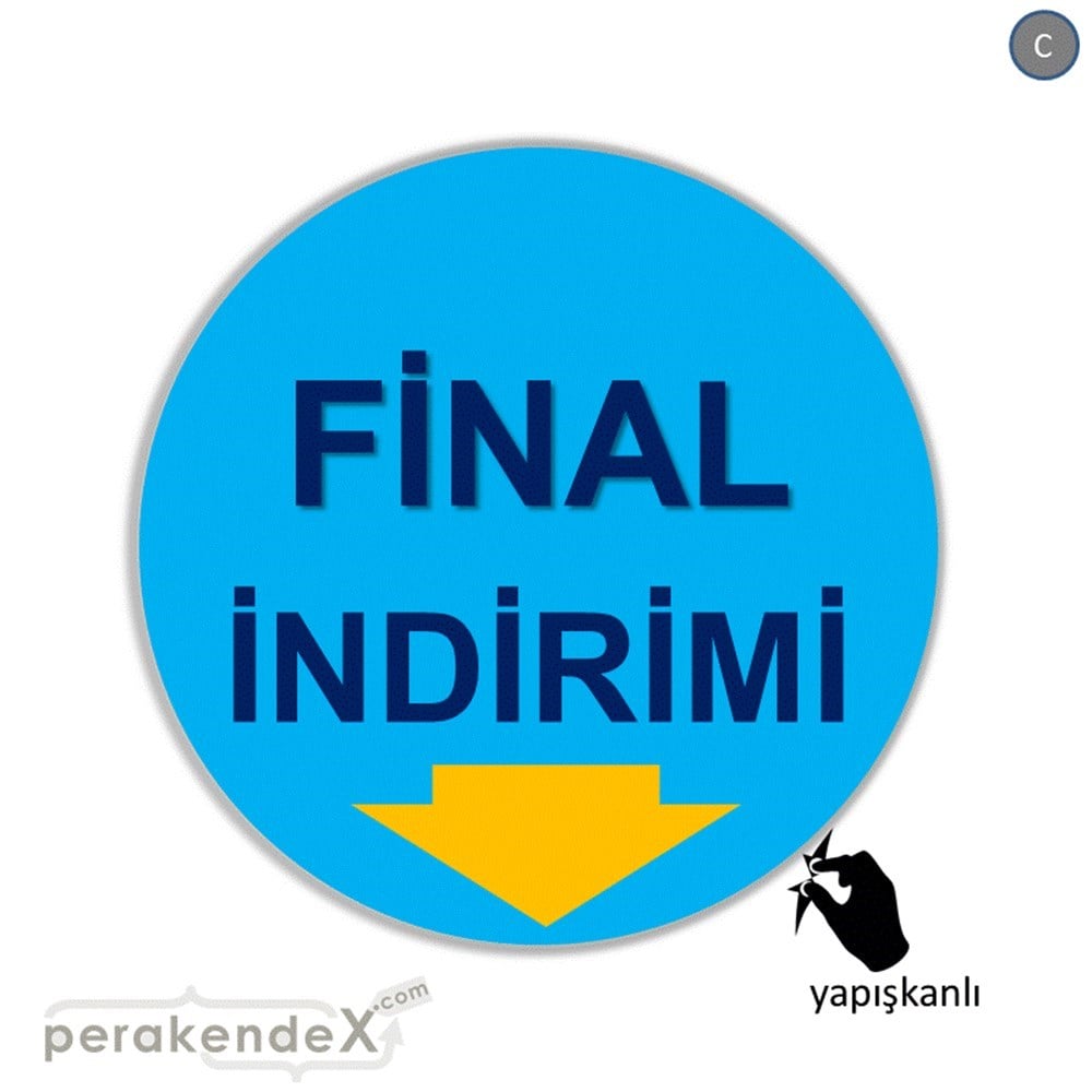 final indirimi CAMA YAPIŞAN FOLYO -oval,tek yön baskı