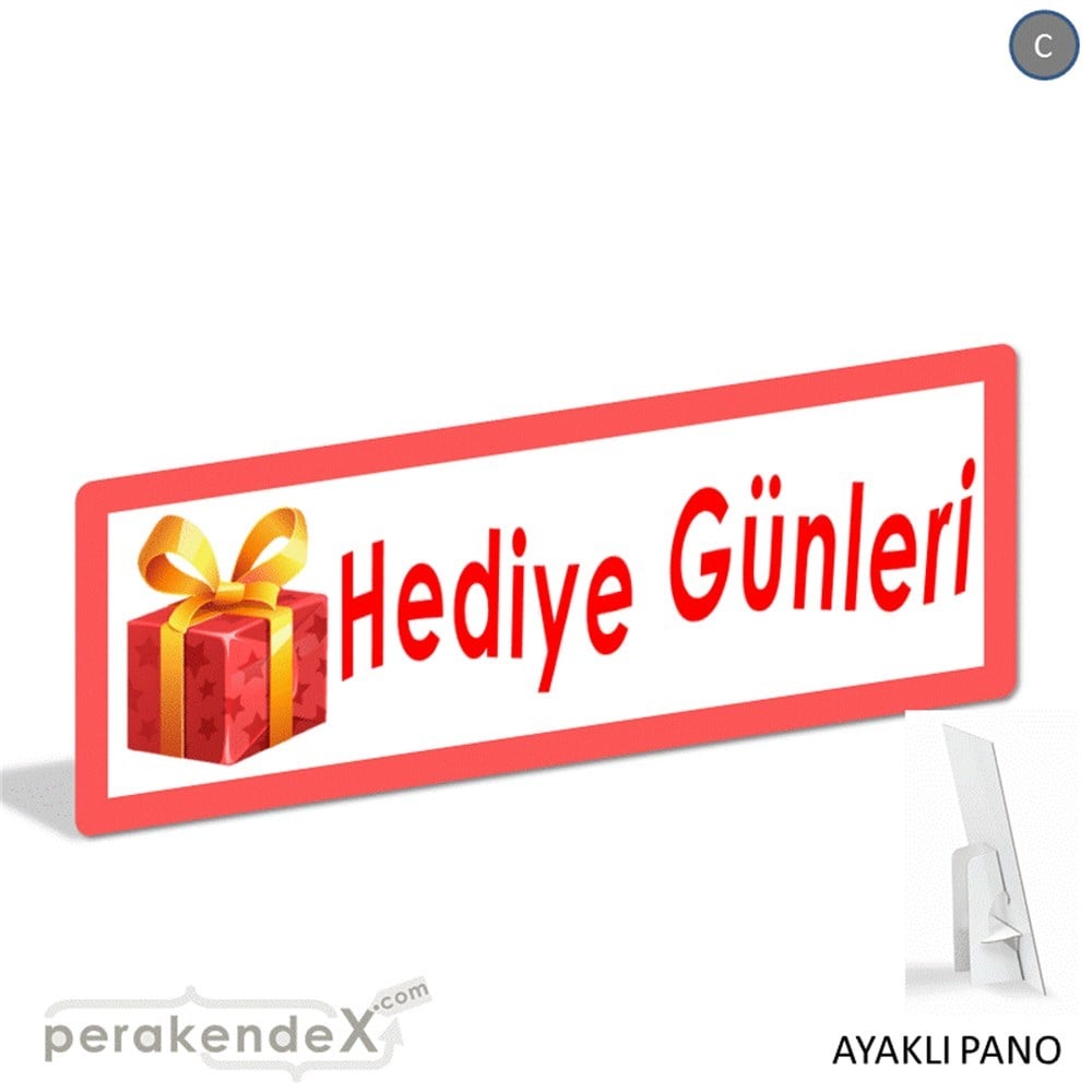 hediye günleri KARTON AYAKLI POSTER,  PANO (BANNER) -dikdörtgen,tek yön baskı