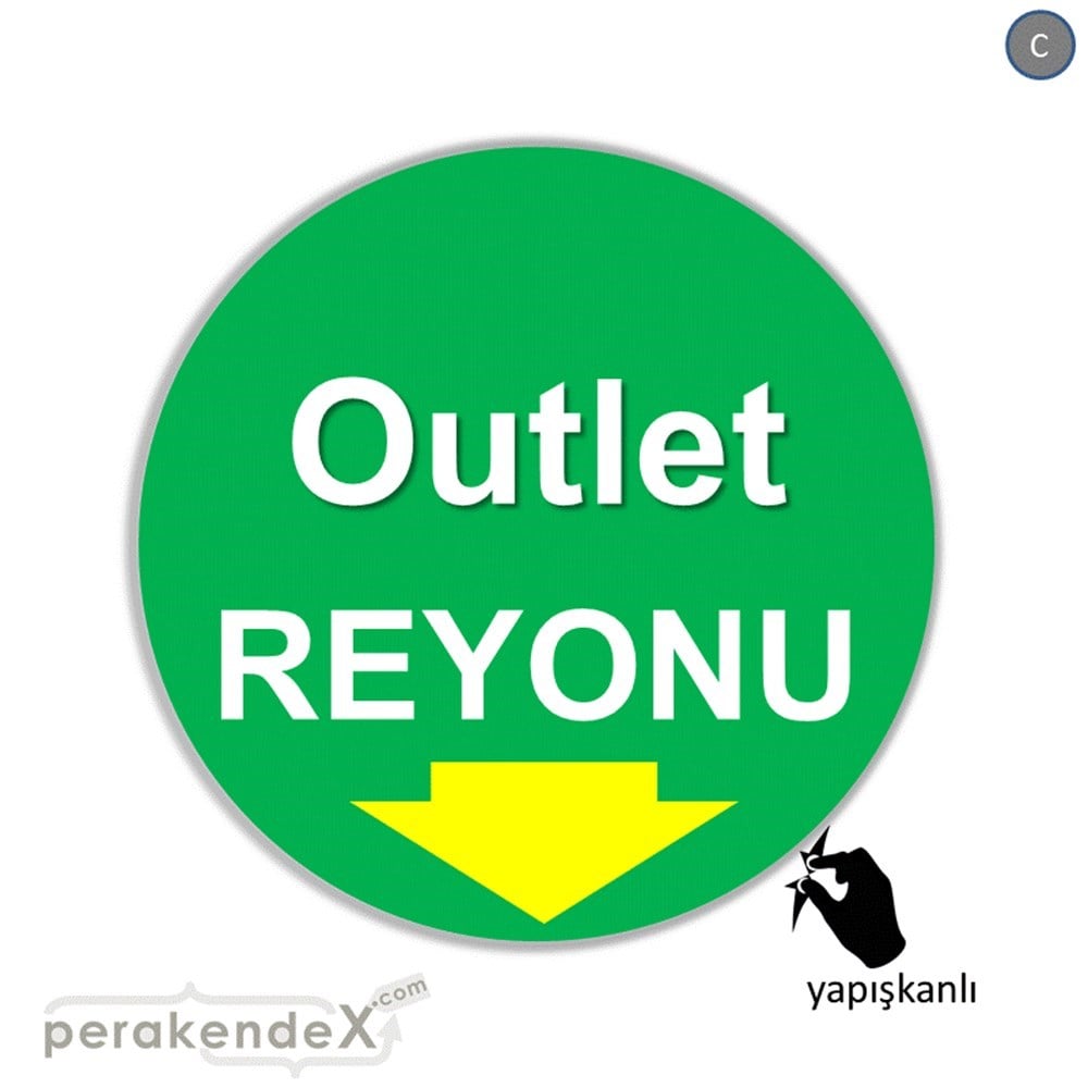 outlet reyonu CAMA YAPIŞAN FOLYO -oval,tek yön baskı