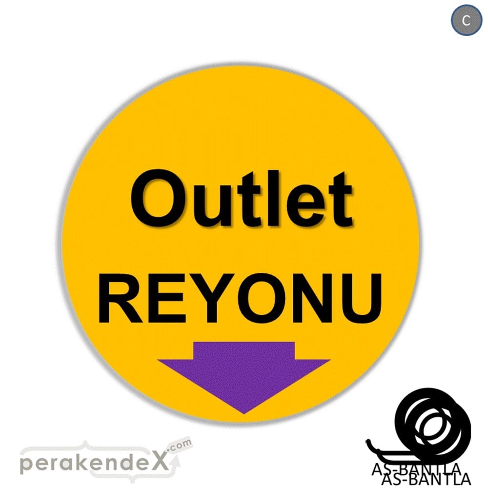 outlet reyonu SERT PLASTİK POSTER -oval,tek yön baskı