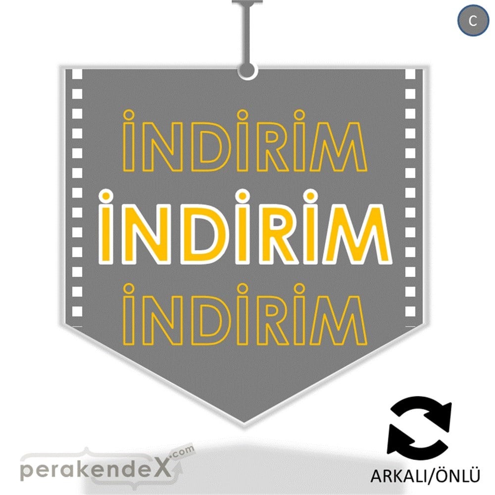 3X indirim- DÖNKARTI -ok,çift yön baskı