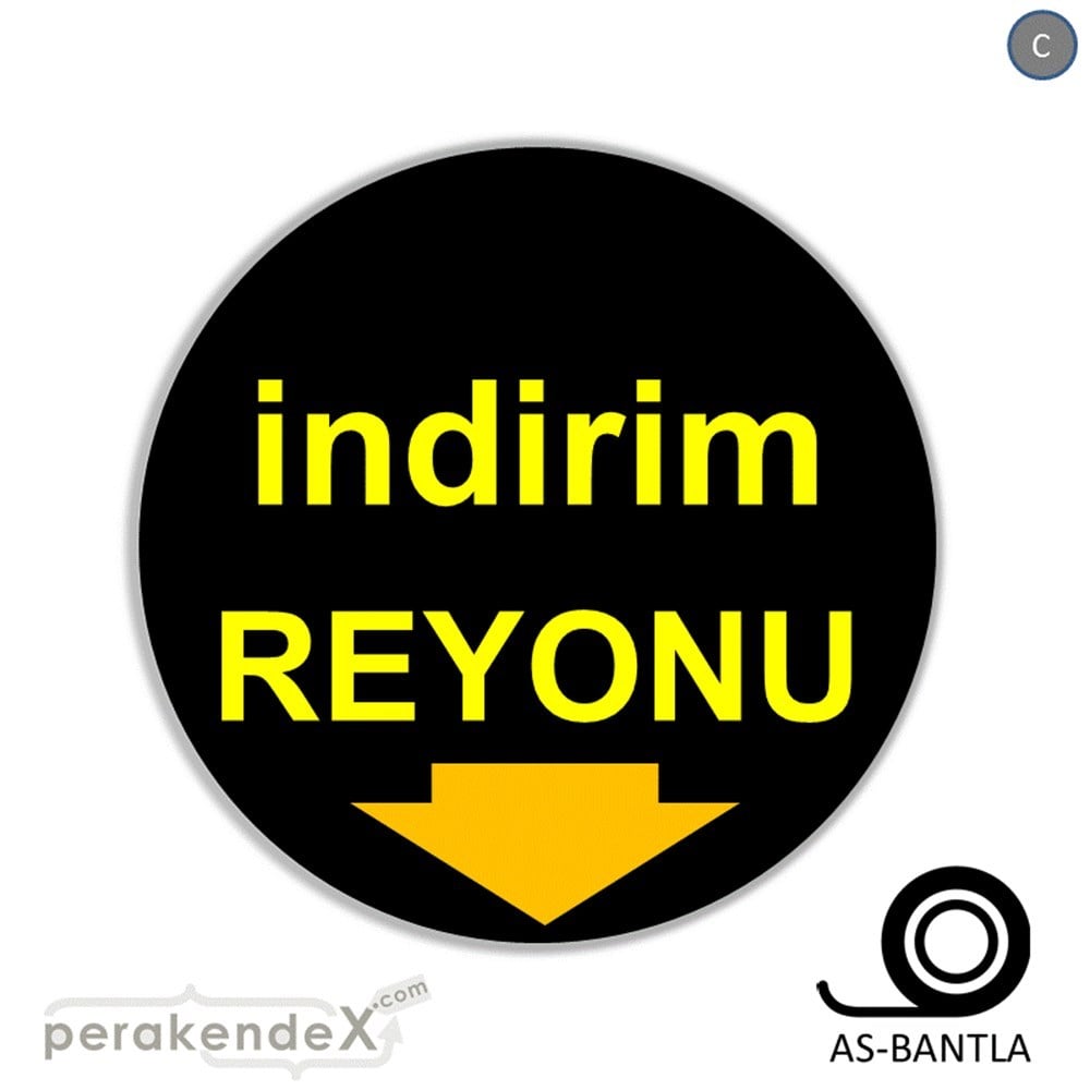 indirim reyonu SERT PLASTİK POSTER -oval,tek yön baskı