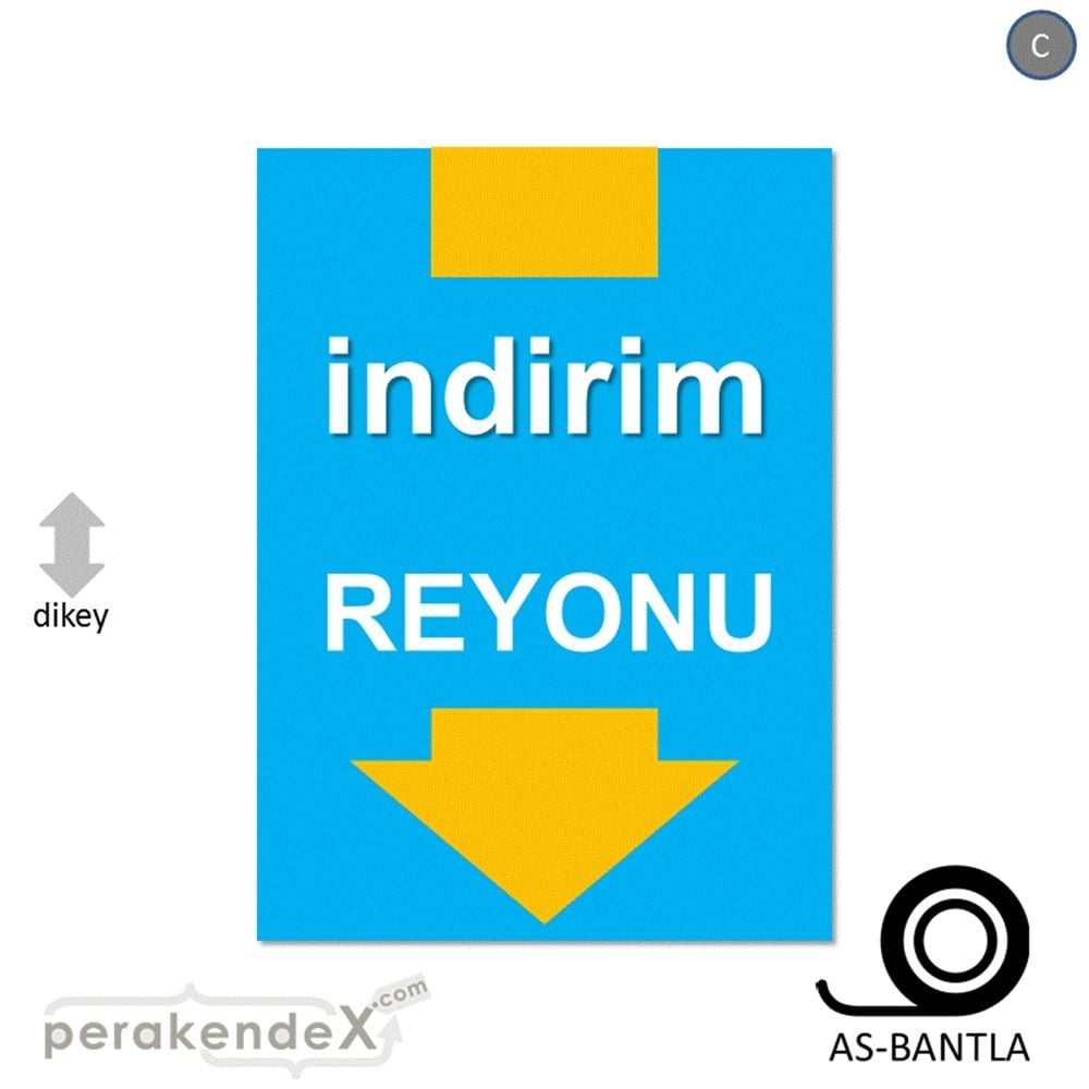 indirim reyonu POSTERİ -dikdörtgen,tek yön baskı