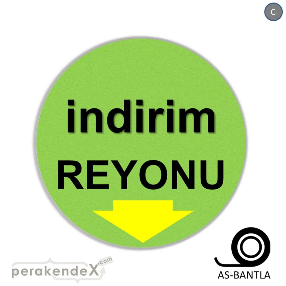 indirim reyonu SERT PLASTİK POSTER -oval,tek yön baskı