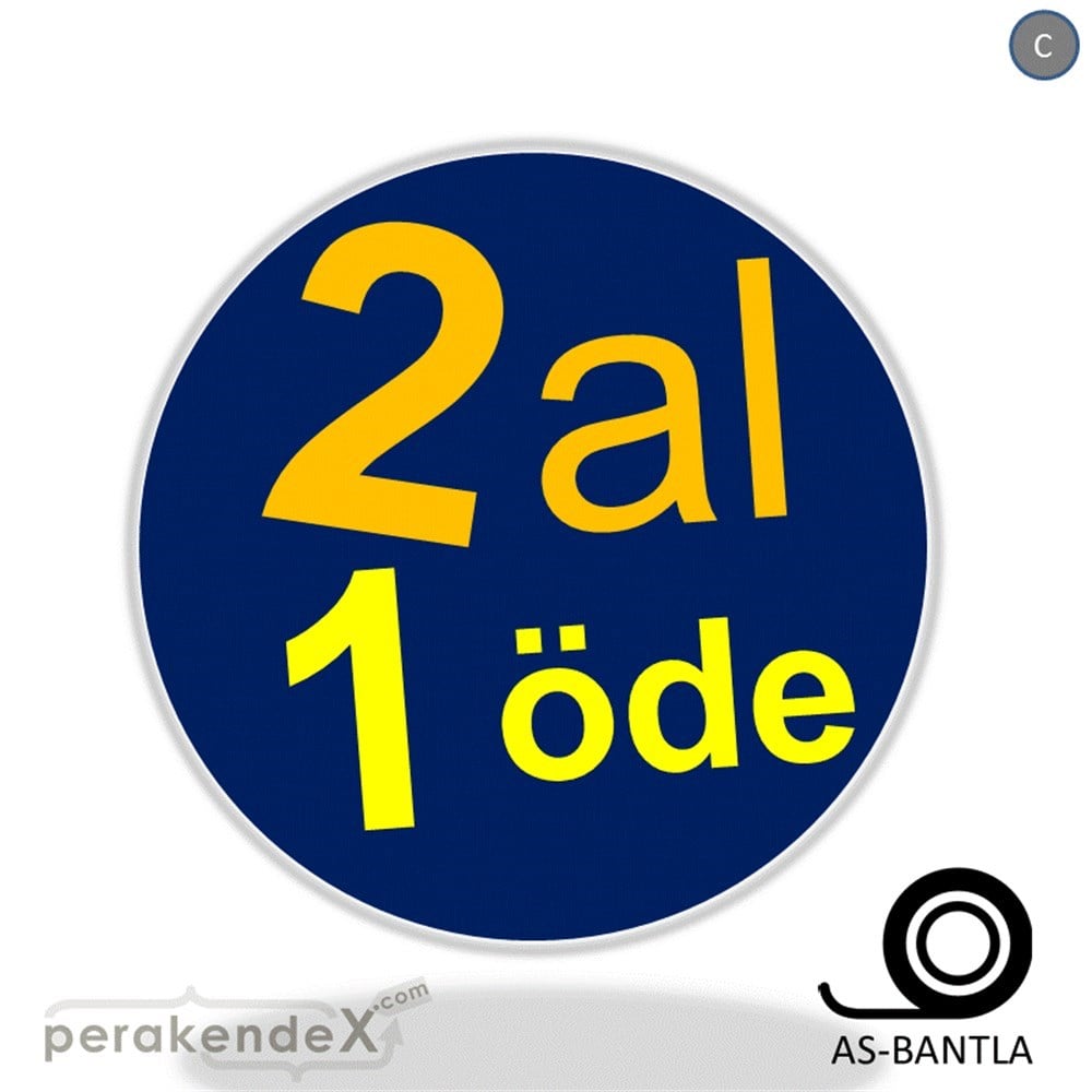 2 al 1 öde SERT PLASTİK POSTER -oval,tek yön baskı