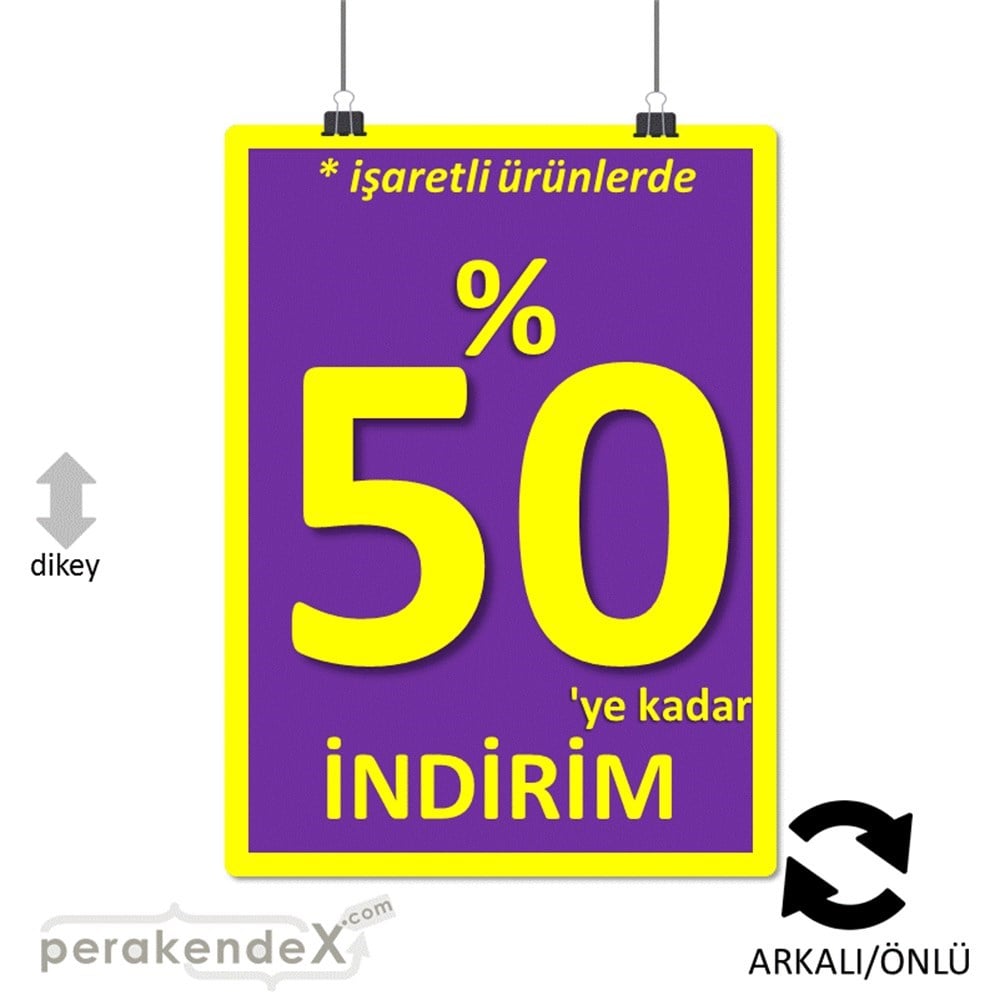 yüzde 50 ye varan indirim SERT PLASTİK POSTER -dikdörtgen,çift yön baskı