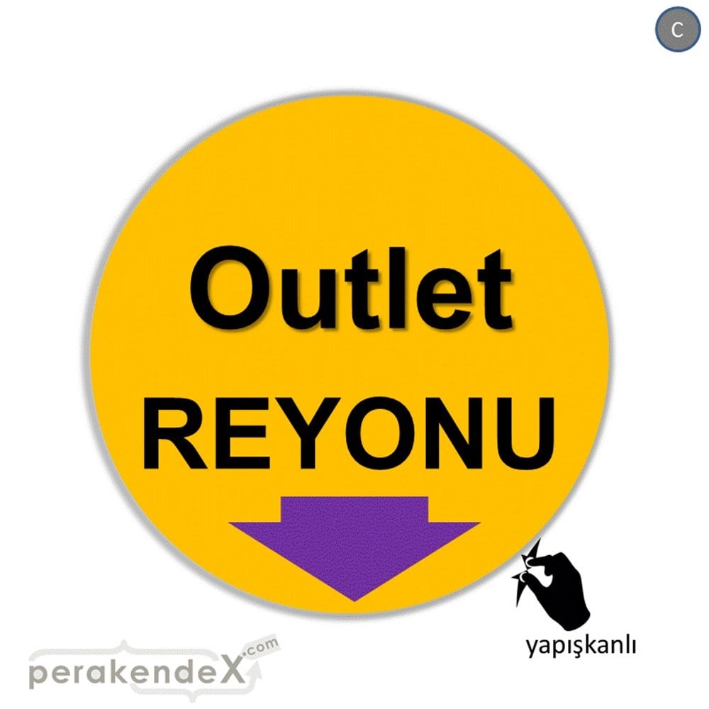 outlet reyonu CAMA YAPIŞAN FOLYO -oval,tek yön baskı