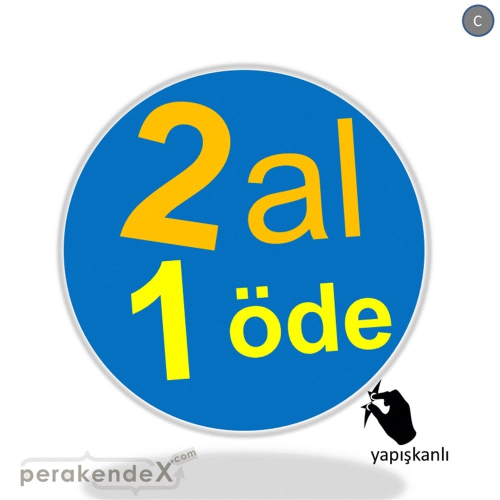2 al 1 öde CAMA YAPIŞAN FOLYO -oval,tek yön baskı