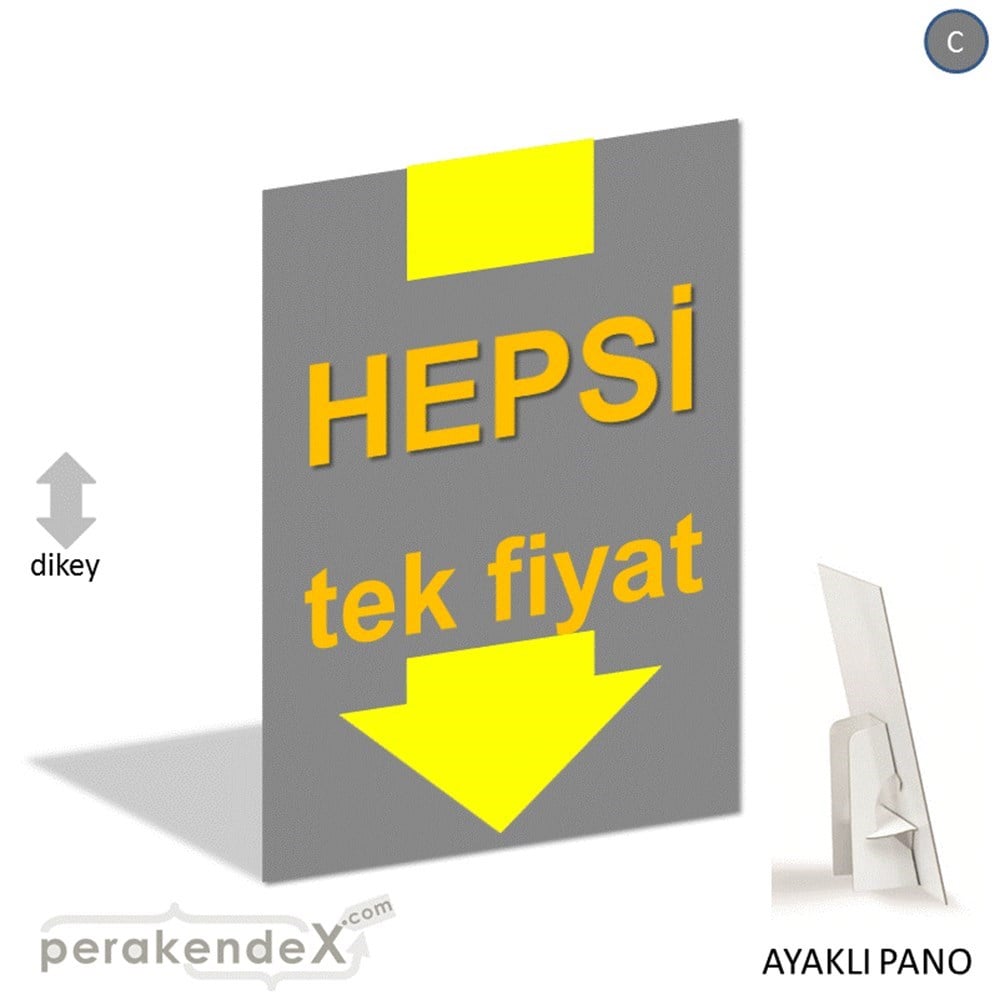 hepsi tek fiyat AYAKLI REKLAM PANOSU -dikdörtgen,tek yön baskı