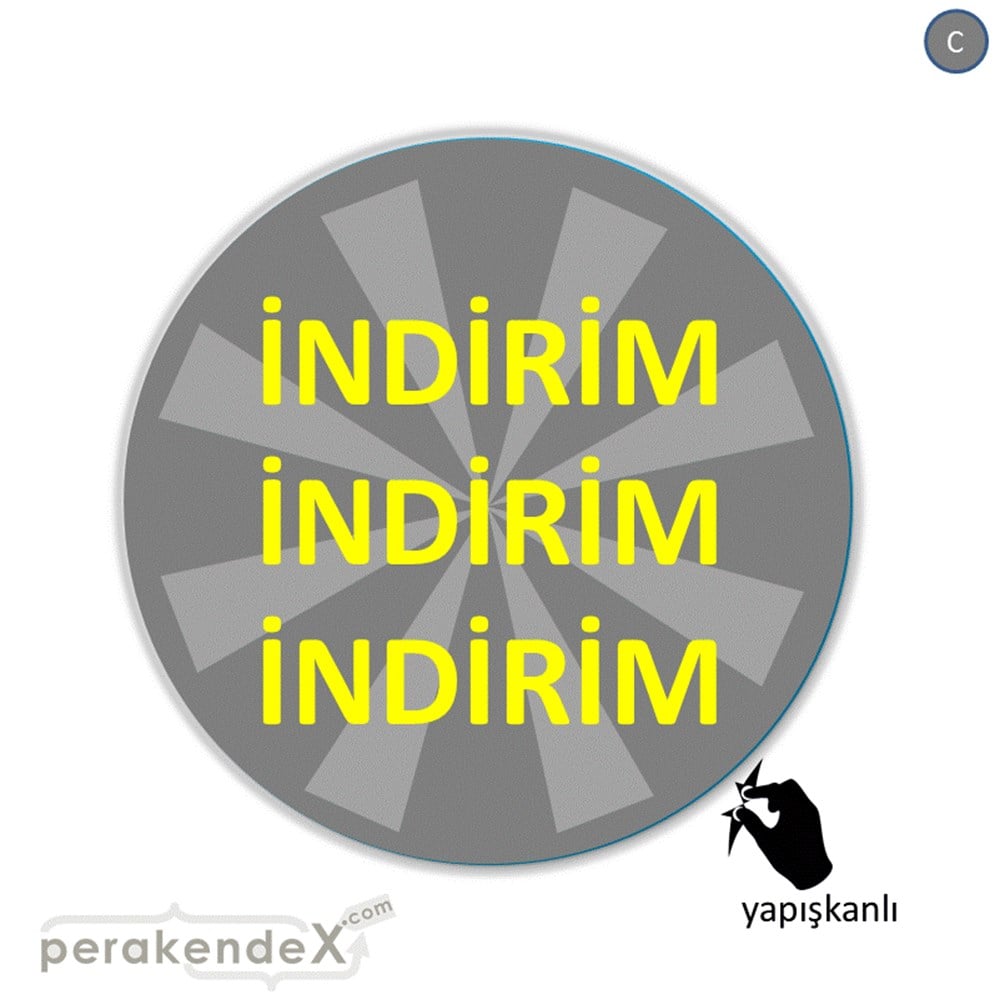 3X indirim CAMA YAPIŞAN FOLYO -oval,tek yön baskı