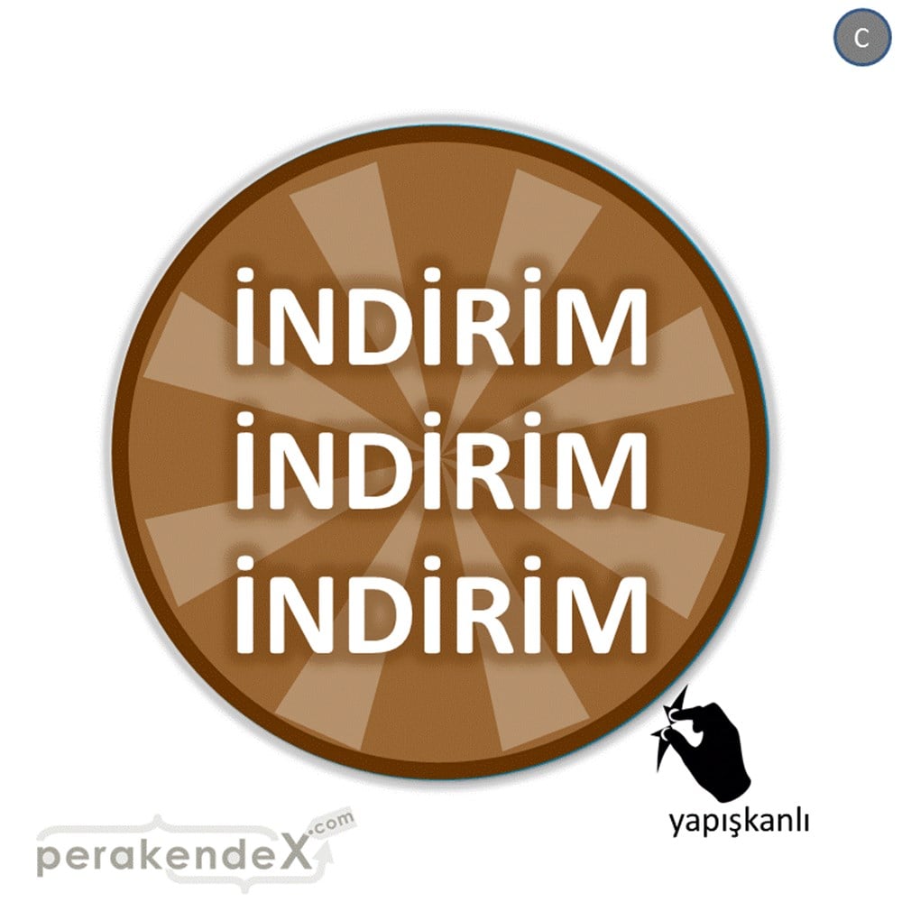 3X indirim CAMA YAPIŞAN FOLYO -oval,tek yön baskı