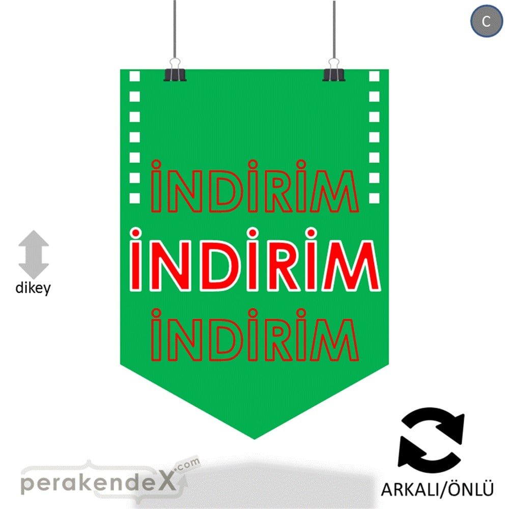 3X indirim- SERT PLASTİK POSTER -dikdörtgen,çift yön baskı