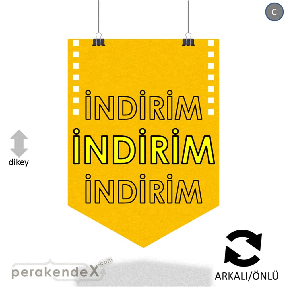 3X indirim- SERT PLASTİK POSTER -dikdörtgen,çift yön baskı