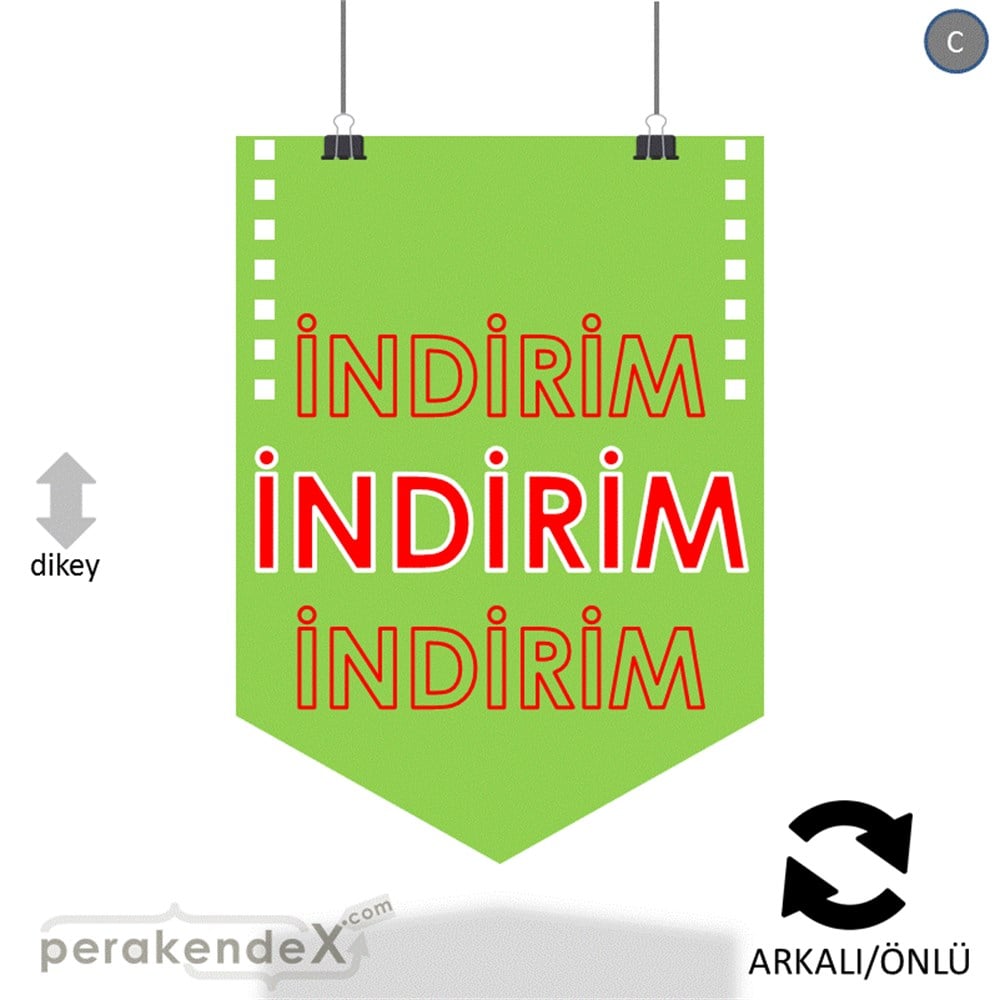 3X indirim- SERT PLASTİK POSTER -dikdörtgen,çift yön baskı