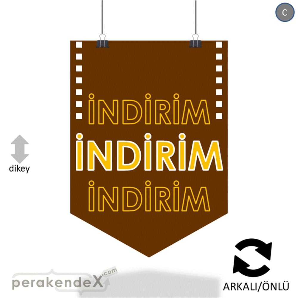 3X indirim- SERT PLASTİK POSTER -dikdörtgen,çift yön baskı
