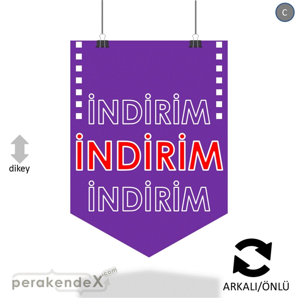 3X indirim- SERT PLASTİK POSTER -dikdörtgen,çift yön baskı