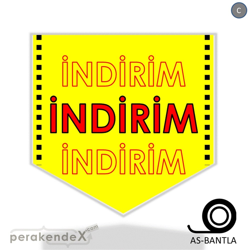 3X indirim- SERT PLASTİK POSTER -ok,tek yön baskı