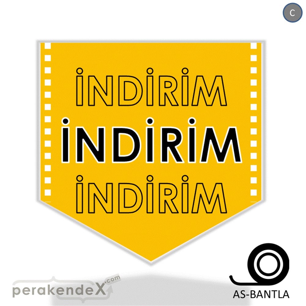 3X indirim- SERT PLASTİK POSTER -ok,tek yön baskı