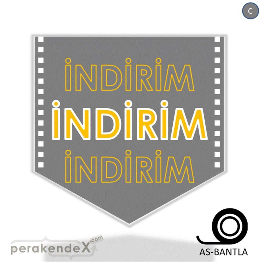 3X indirim- SERT PLASTİK POSTER -ok,tek yön baskı