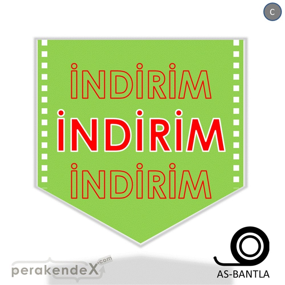 3X indirim- SERT PLASTİK POSTER -ok,tek yön baskı