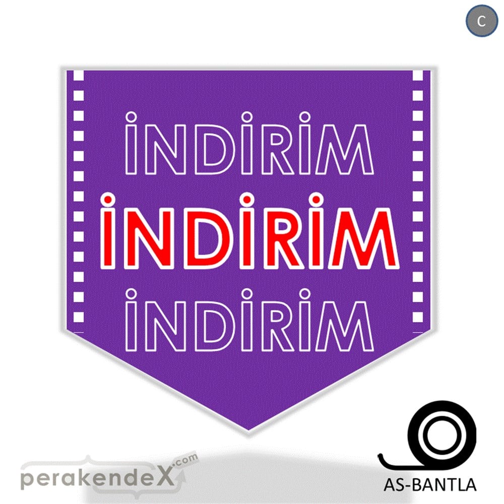 3X indirim- SERT PLASTİK POSTER -ok,tek yön baskı